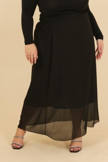 JUPE DROITE LONGUE AVEC TULLE 46/48