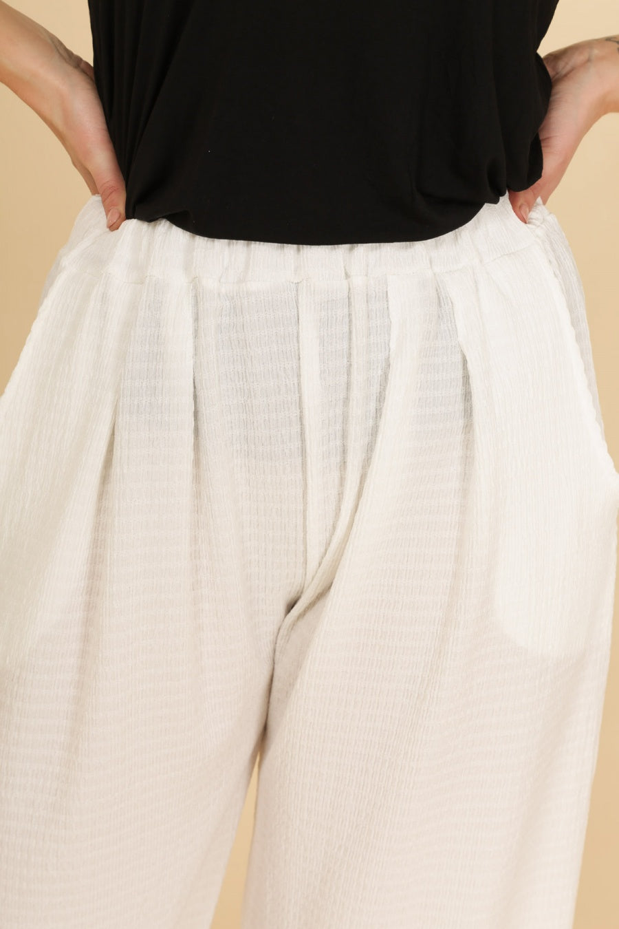 ***PANTALON LARGE BLANC 50/52