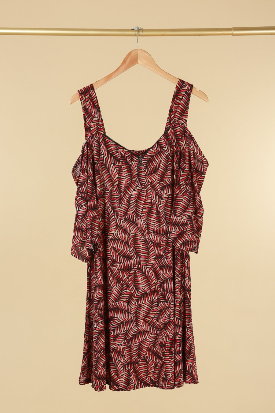 TUNIQUE IMPRIMEE ROUGE 50/52