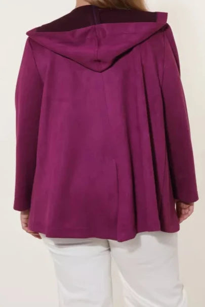 VESTE A CAPUCHE VIOLETTE 46/48