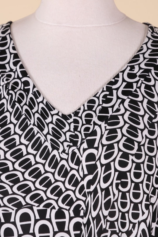 TUNIQUE IMPRIMEE NOIRE/BLANC 50/52