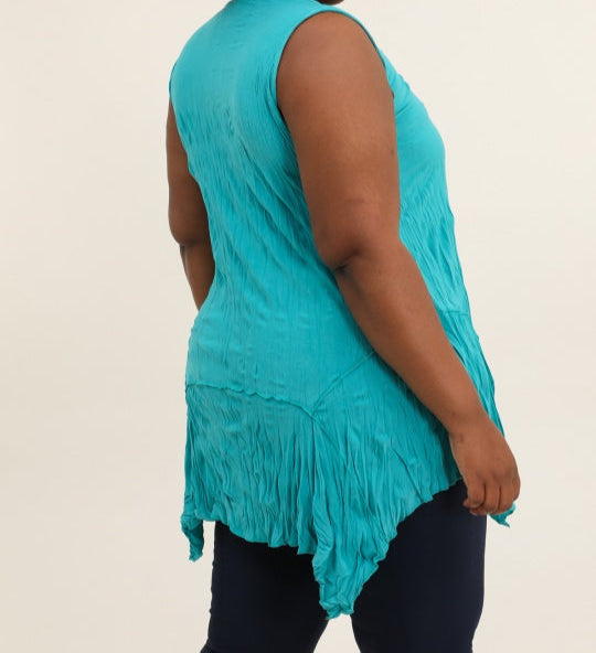 TUNIQUE SANS MANCHES VERT 46/48