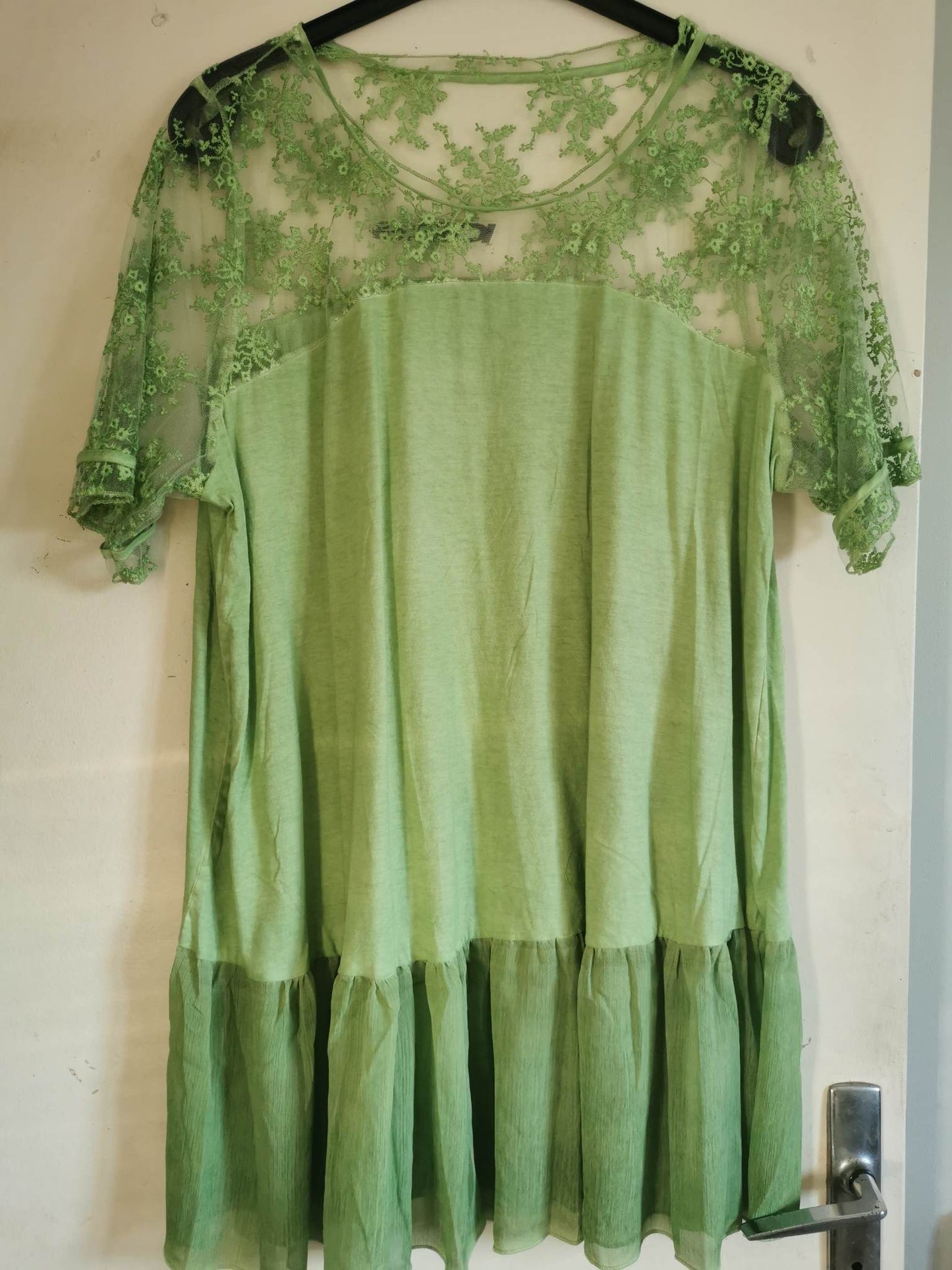 *** TUNIQUE VERTE 2 EN 1 TAILLE 52