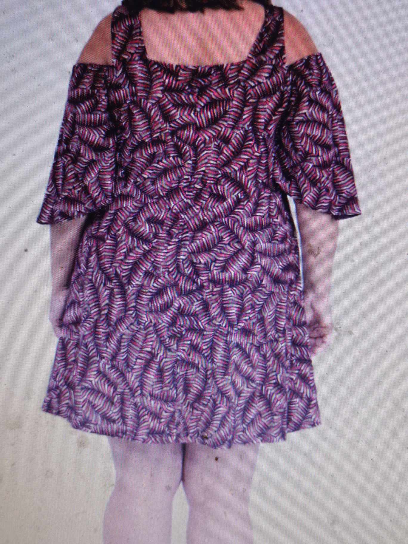 TUNIQUE IMPRIMEE ROUGE 50/52