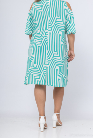 ROBE/TUNIQUE IMPRIMEE VERT 54/56