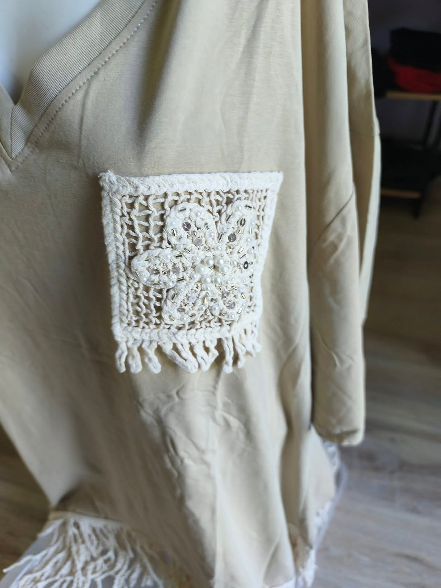 TUNIQUE A FRANGES 50/52