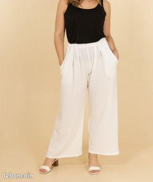 ***PANTALON LARGE BLANC 50/52