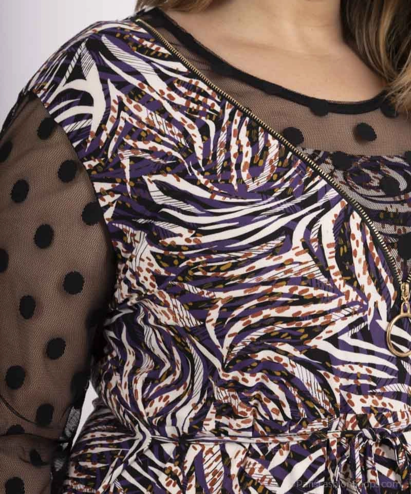 ROBE/TUNIQUE IMPRIMEE VIOLET 58/60
