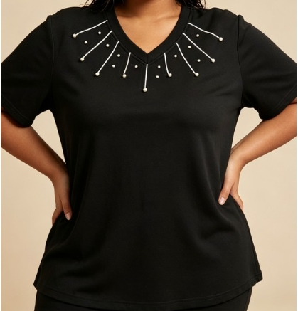 TEE SHIRT NOIR TAILLE 50/52