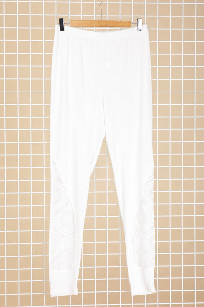 LEGGINS BLANC DENTELLE 54/56