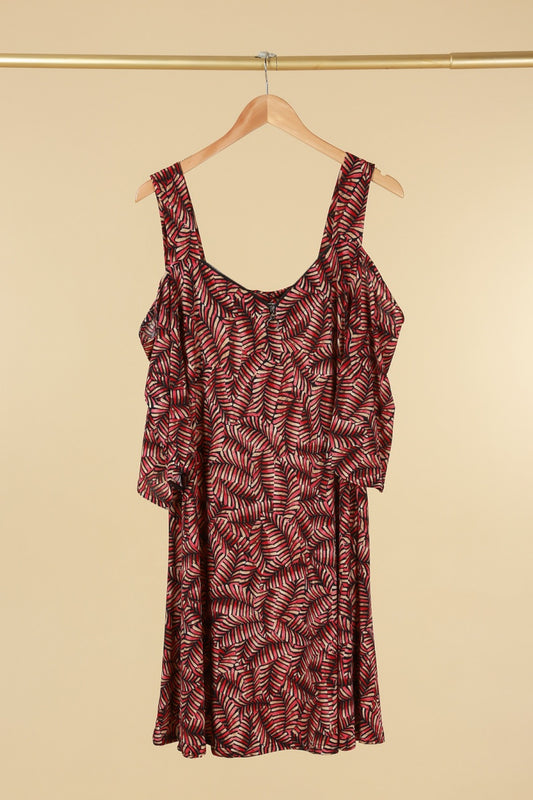 TUNIQUE IMPRIMEE ROUGE 46/48
